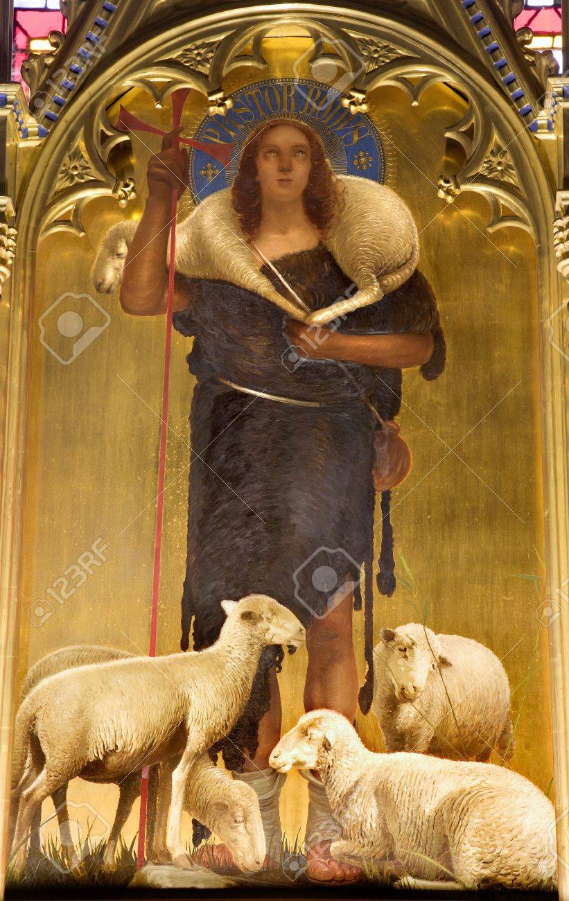 Jesus Christ Good Shepherd Paint From Viligiardi Siena