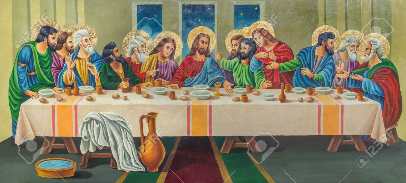 jerusalem israel march 3 2015 the painting the last supper