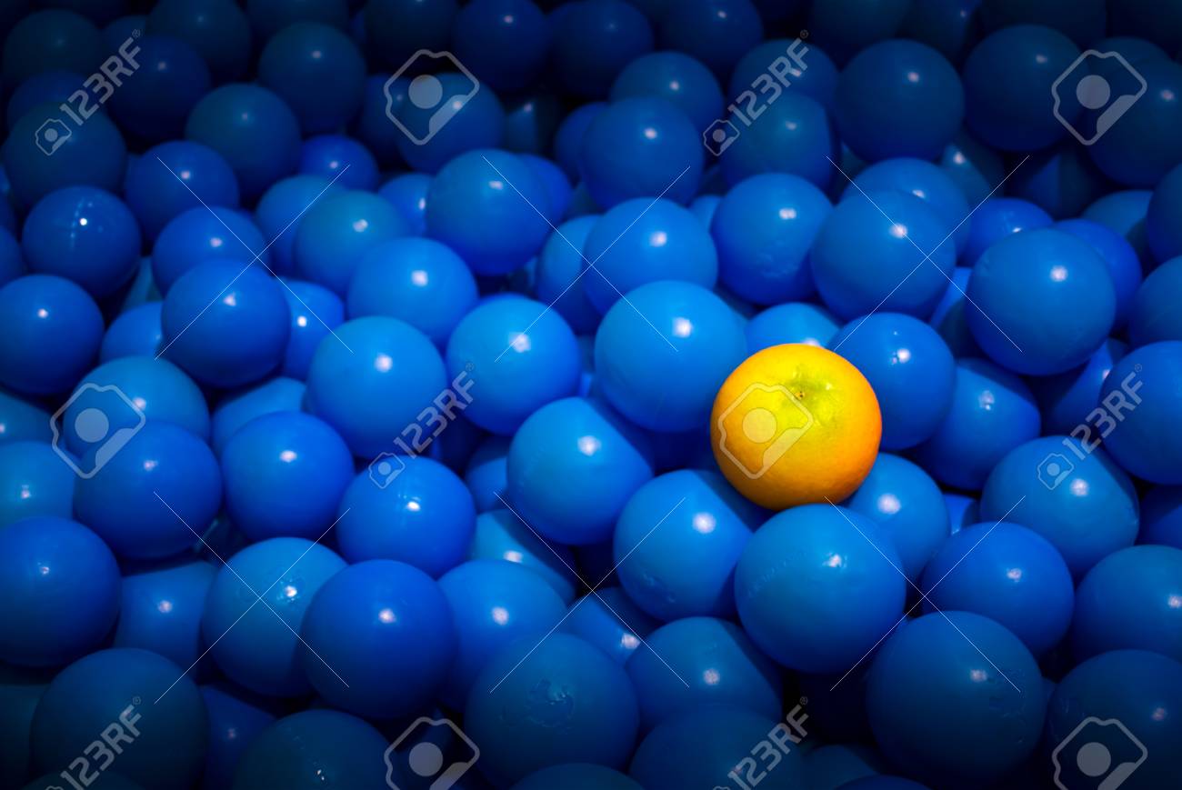 blue bouncy ball