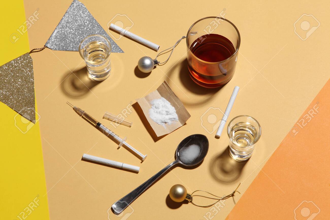 cocaine in paper and equipment on color background, Background from cocaine party - 130618248 cocaine in paper and equipment on color background, Background from cocaine party - 130618248