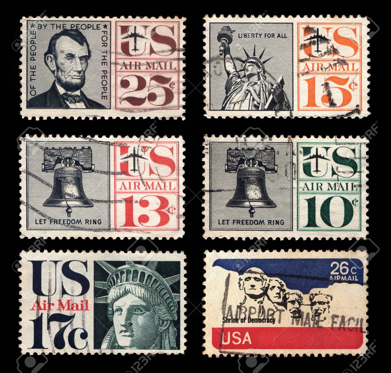 アメリカ切手の写真素材・画像素材 Image 14552422