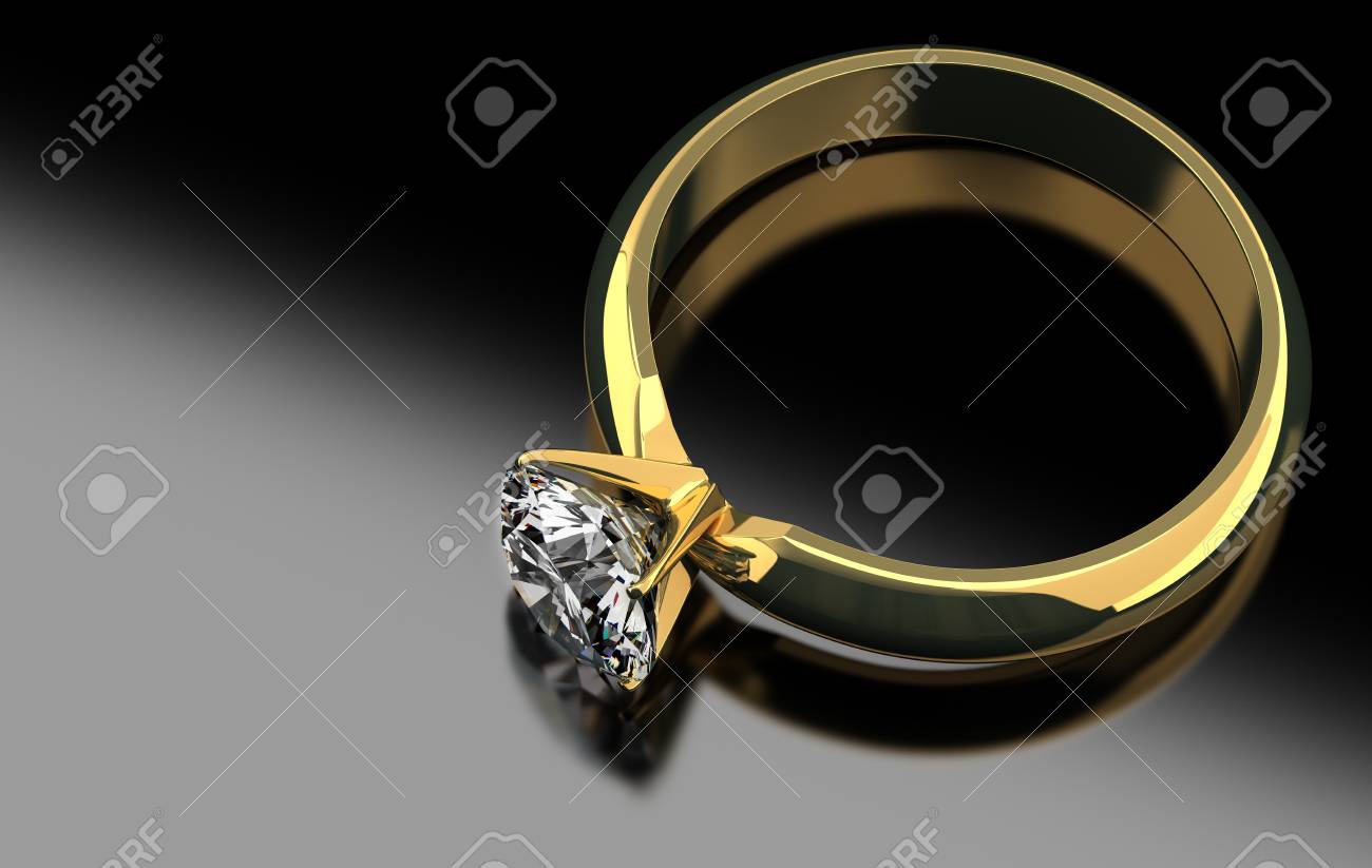 single diamond ring