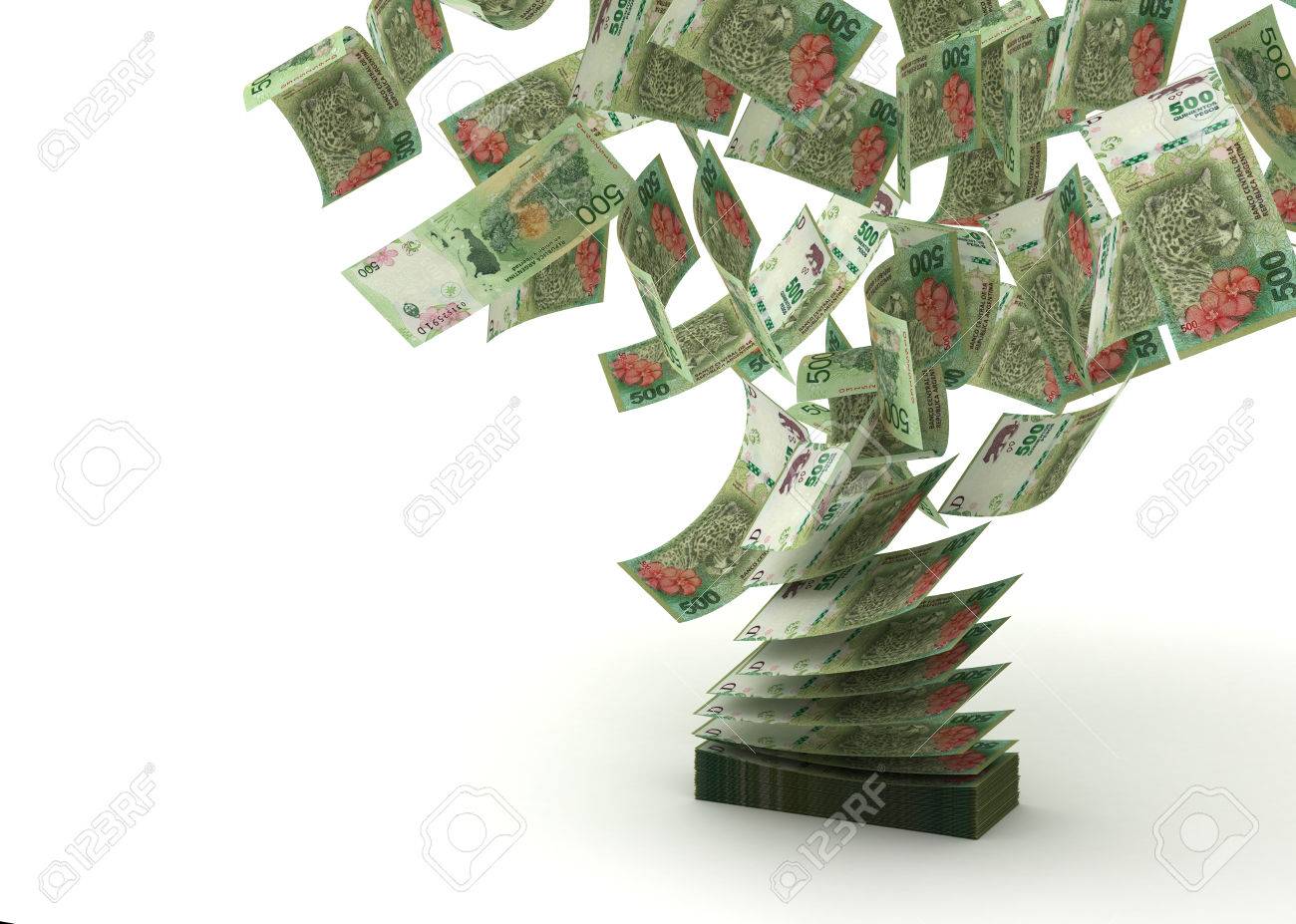 Flying Argentina Pesos (isolated with clipping path) - 78134523 Flying Argentina Pesos (isolated with clipping path) - 78134523