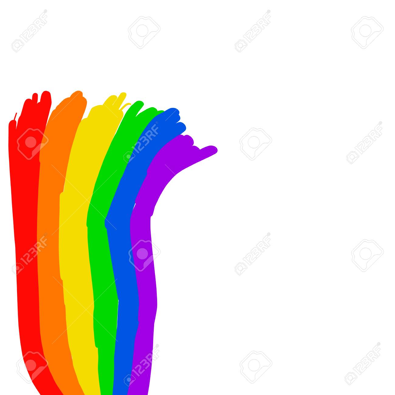 Gay Pride Lgbt Flag Vector Illustration Isolated On White Background Royalty Free Cliparts Vectors And Stock Illustration Image