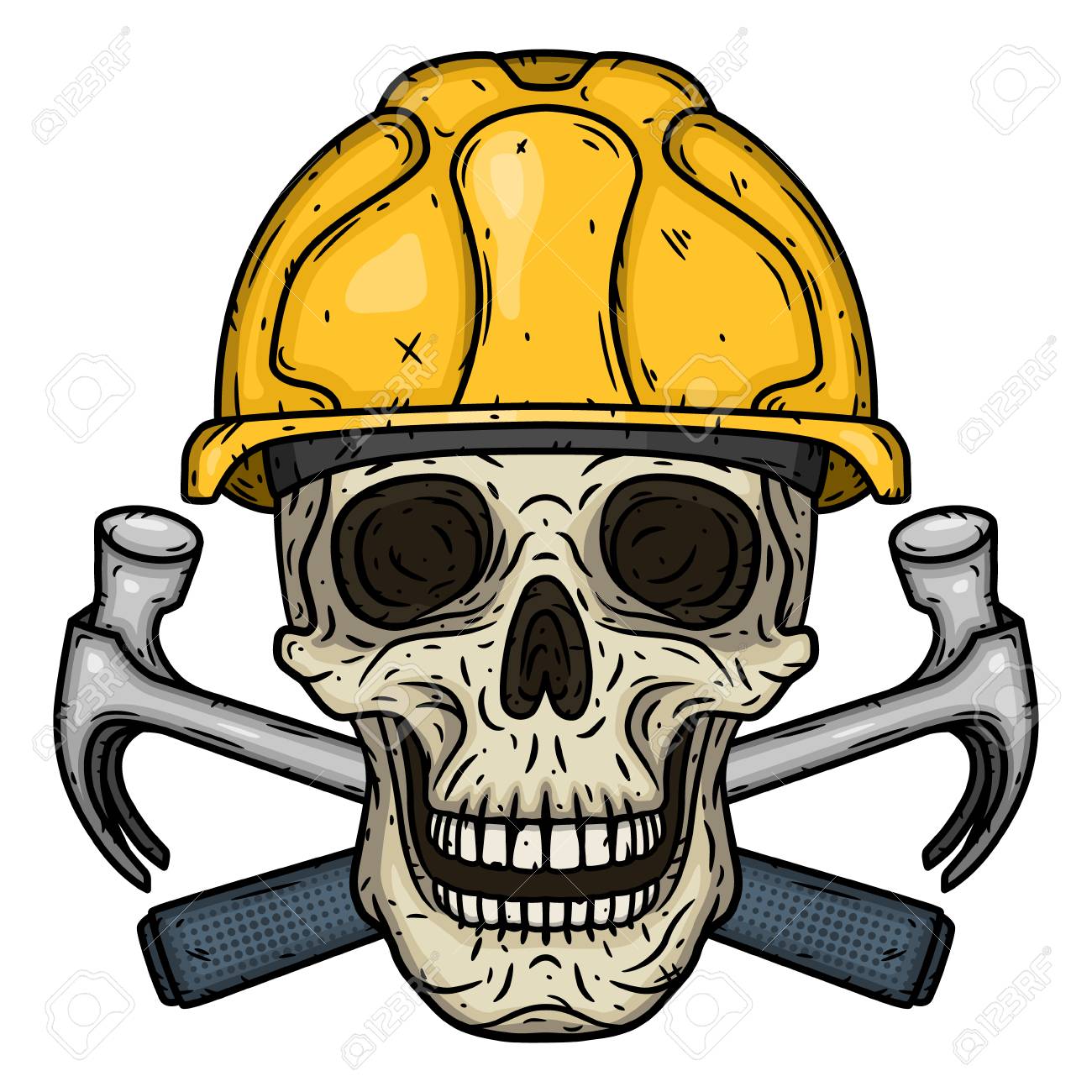 hard hat skull