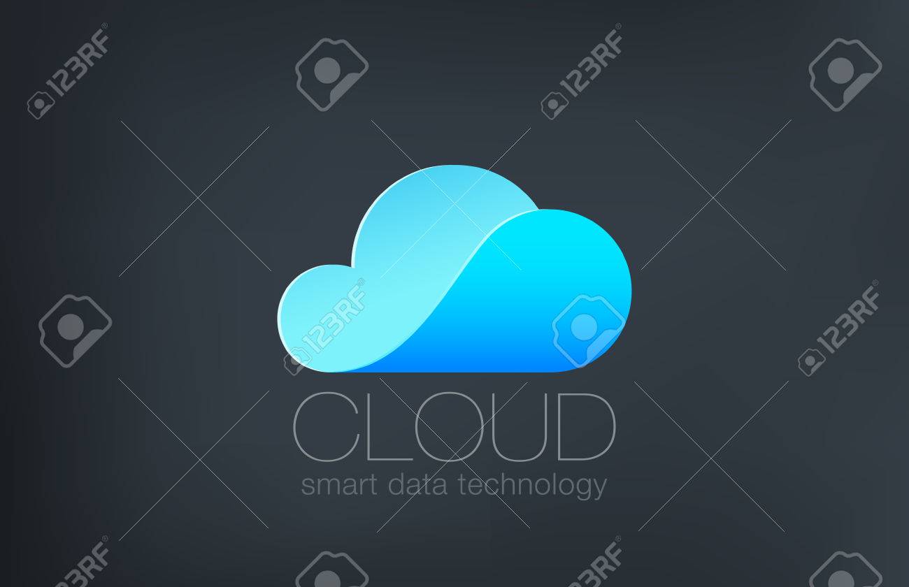 cloud computing logo design vector template creative technology creative template solutions