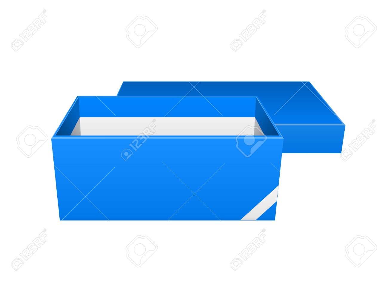 shoes box design vector