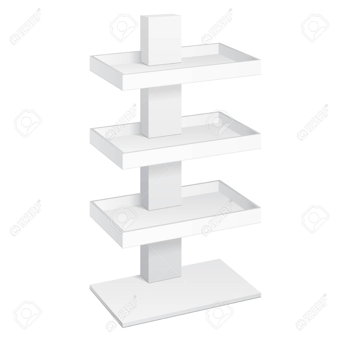 Retail Shelves Floor Display Rack For Supermarket Blank Empty