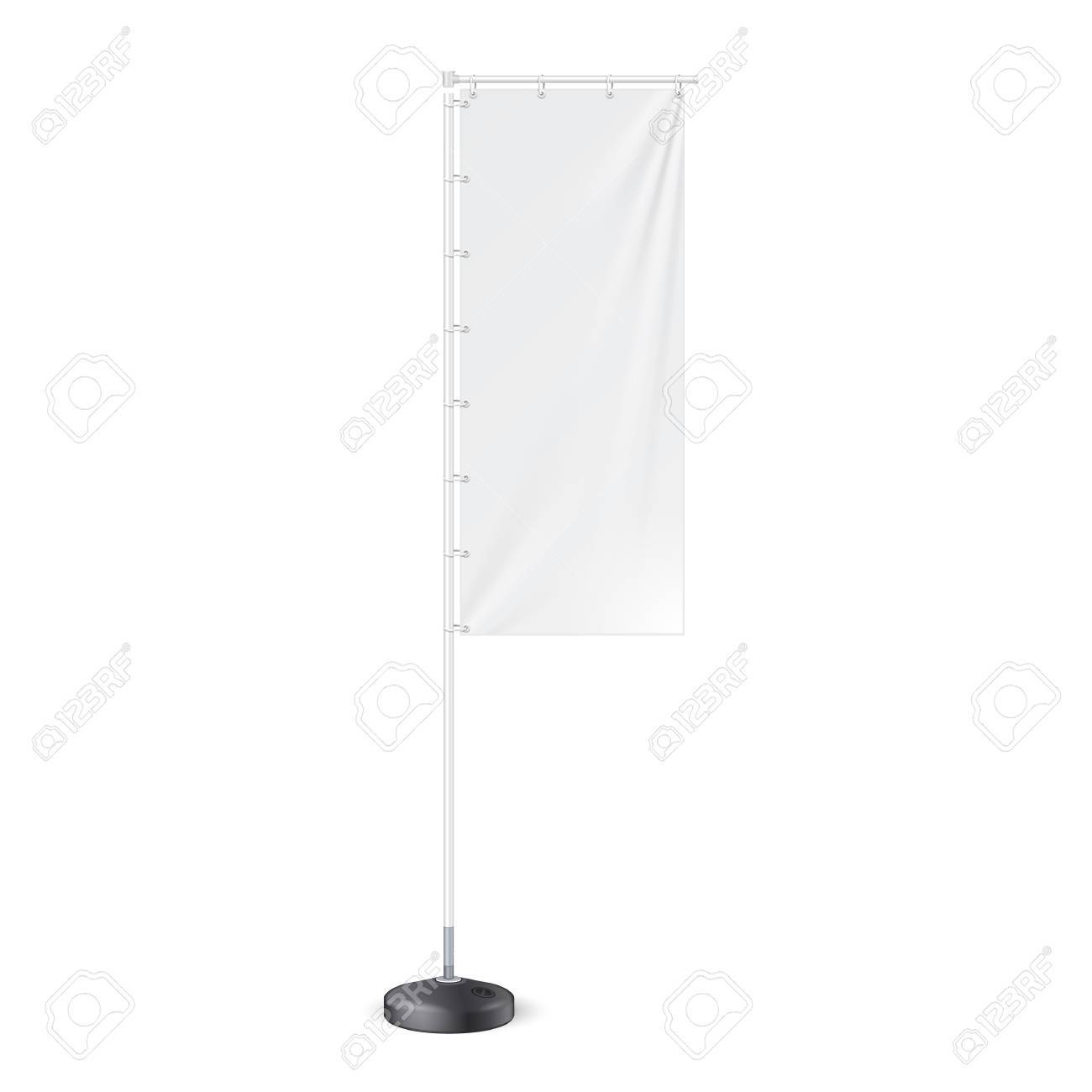 Outdoor Panel Flag With Ground Fillable Water Base Stander Advertising Royalty Free Cliparts Vectors And Stock Illustration Image