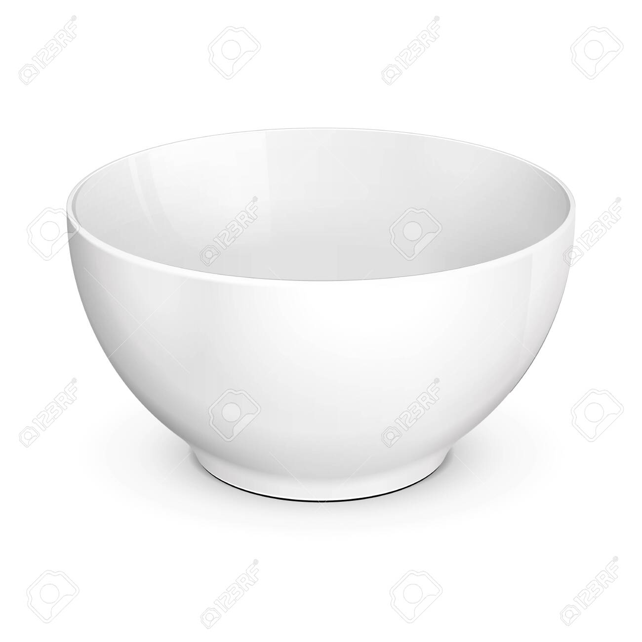 Download White Empty Bowl Cup Plate Food Porcelain Ceramics Plastic Royalty Free Cliparts Vectors And Stock Illustration Image 121231767