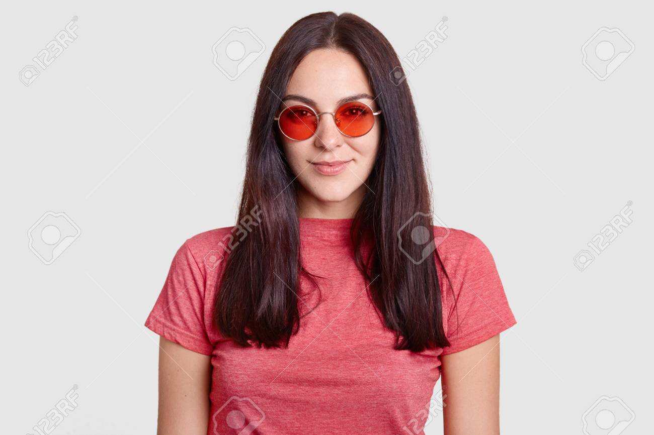 circle red sunglasses