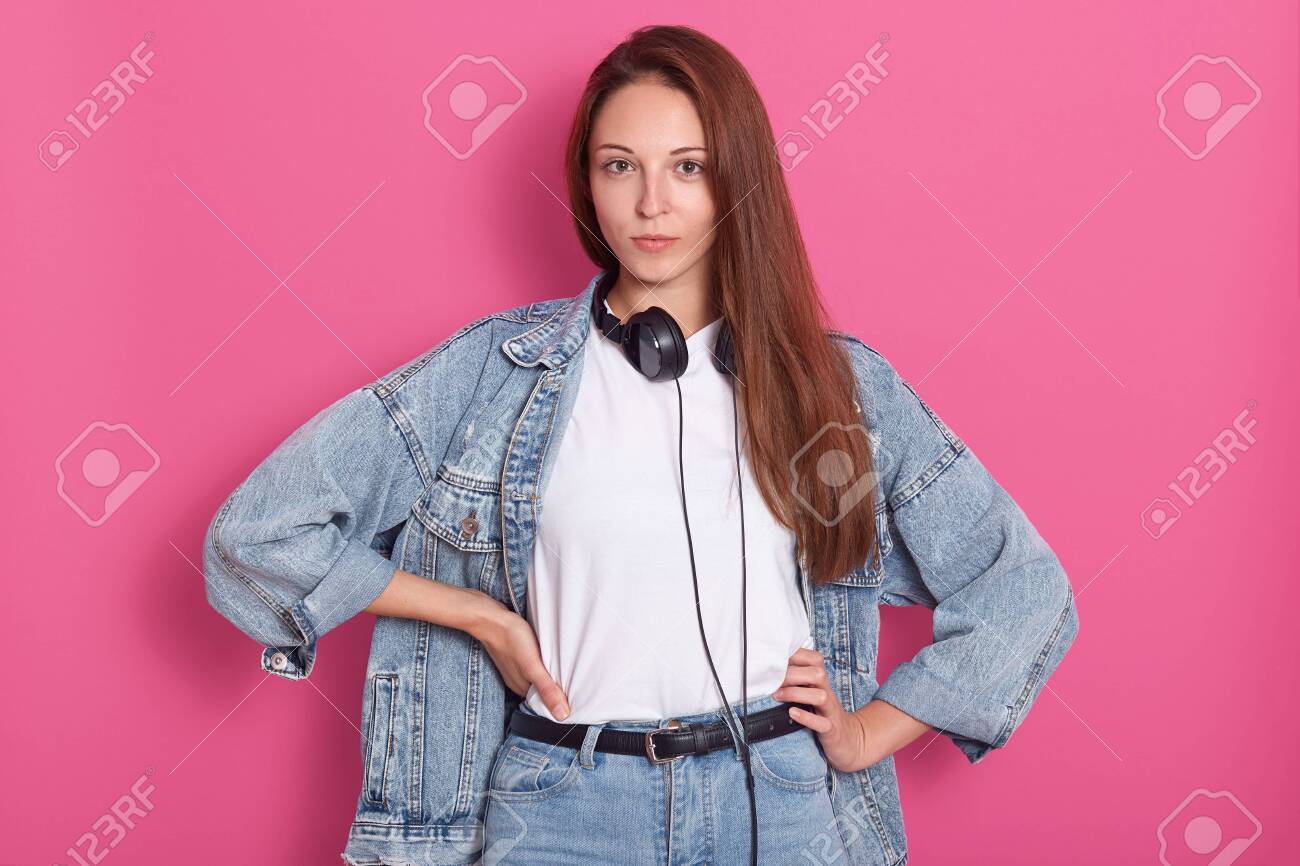 dark pink denim jacket