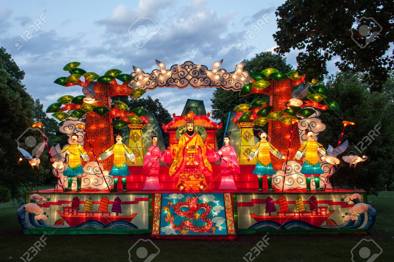 St Louis 1 Juli Das Laternenfest Ist Auf Ausstellung In Der