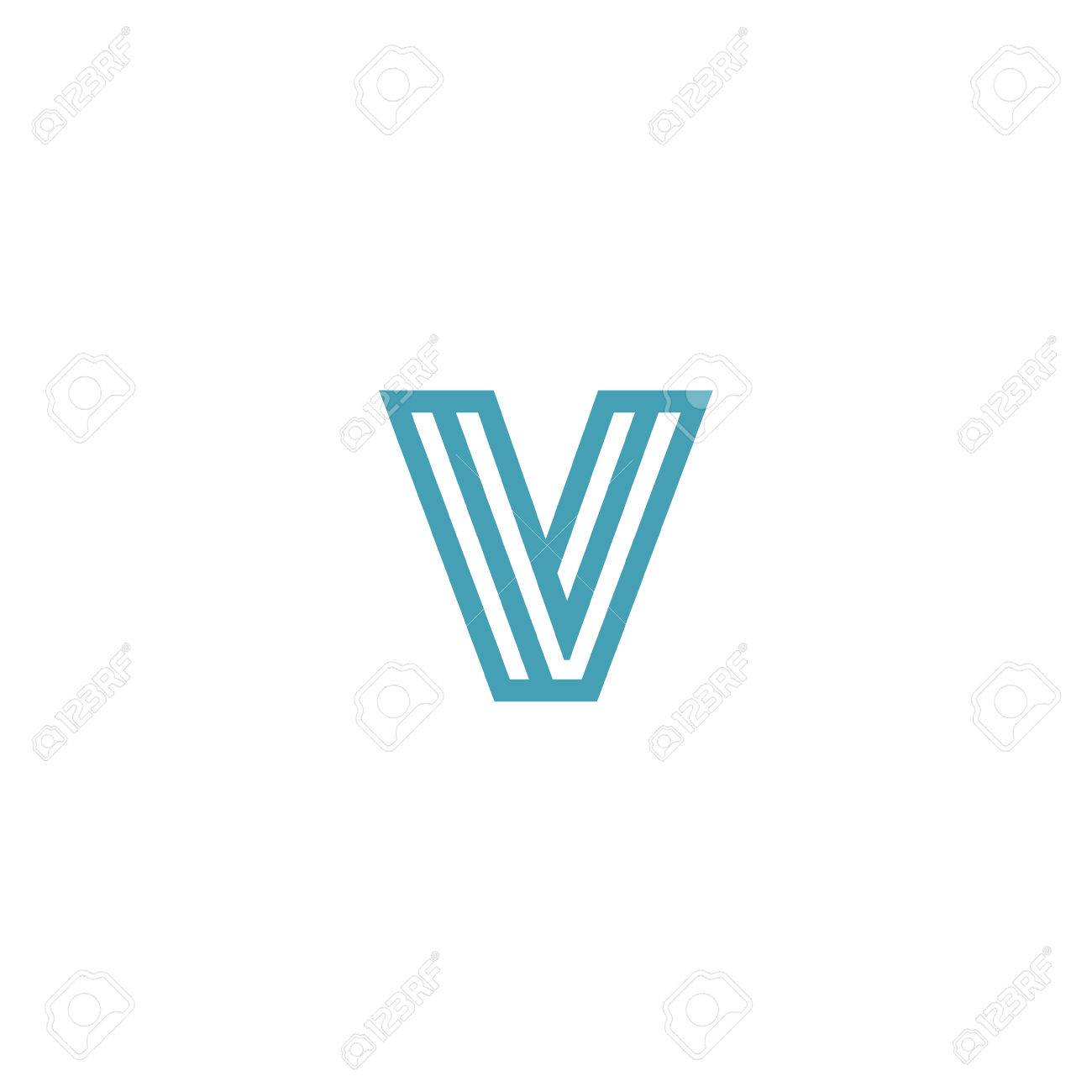 impossible letter v logo