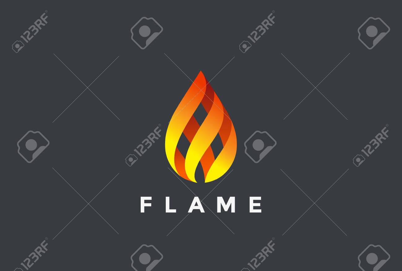 fire flame droplet design vector template burning inferno fireball