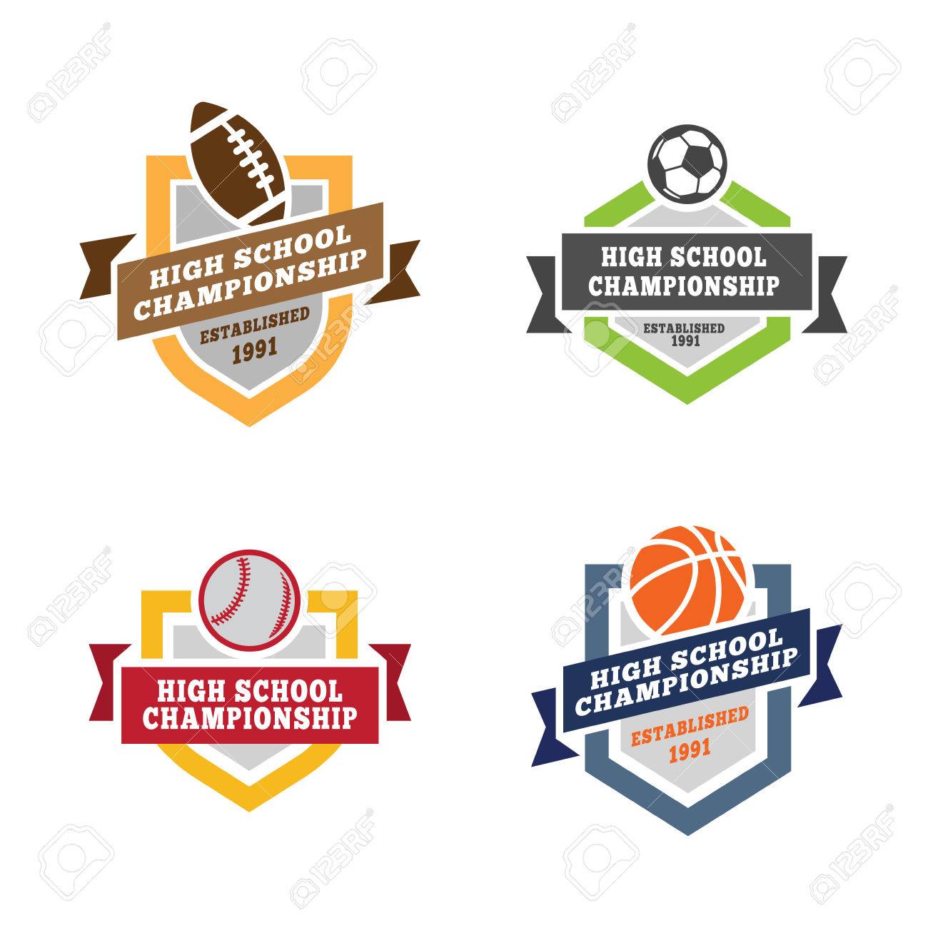 sport logos design vector templates football soccer baseball football templates
