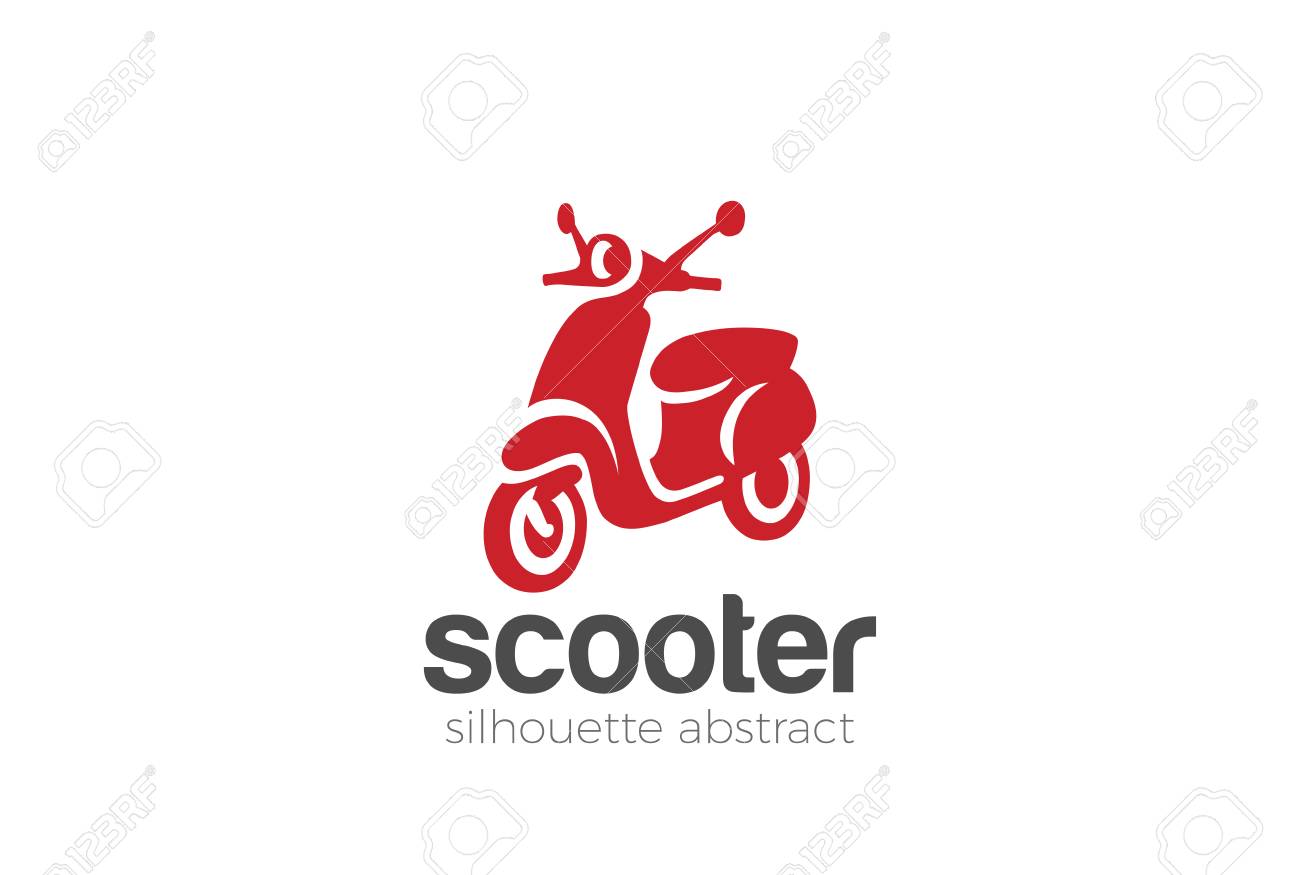 Scooter Logo Design Silhouette Vector Template. Motorbike Shop Store  Logotype Concept Icon Royalty Free SVG, Cliparts, Vectors, and Stock  Illustration. Image 70772979., image size:1300x875