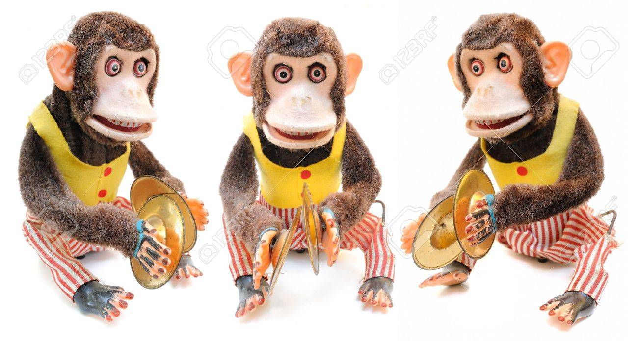 monkey with cymbals