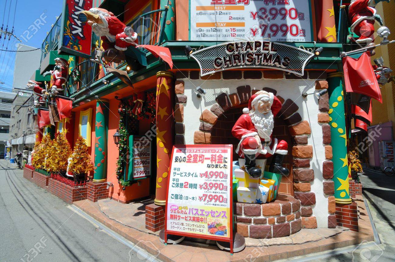 osaka japan july 9 a christmas themed love hotel july 9 stock christmas activities for couples
