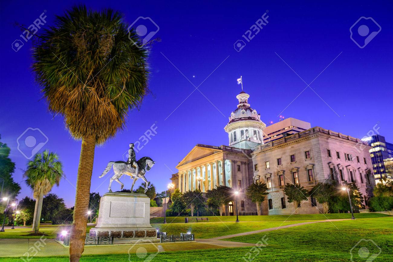州議事堂で米国サウスカロライナ州のコロンビア の写真素材 画像素材 Image