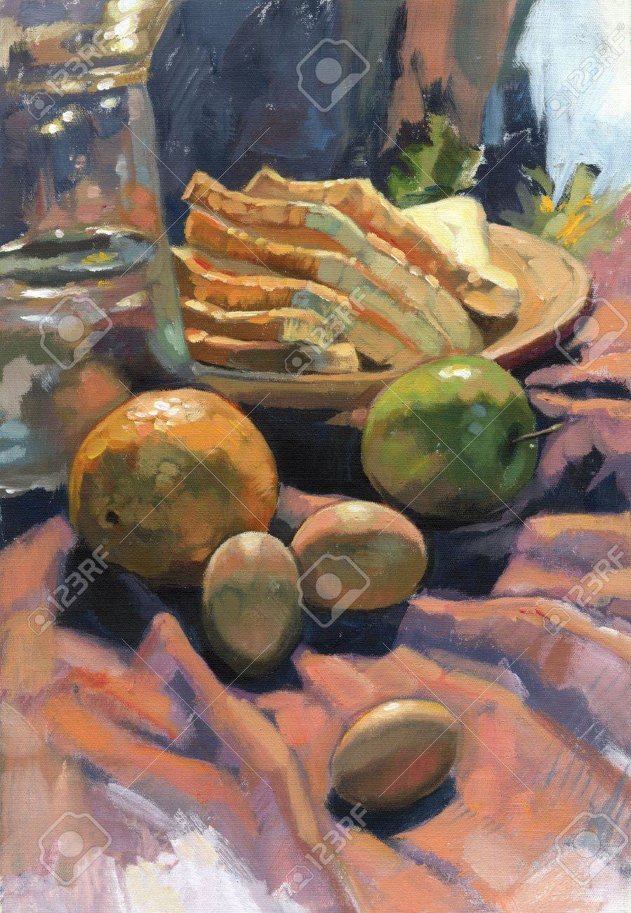 静物画　アクリル画 静物画アクリル画の写真素材・画像素材 Image 11570763