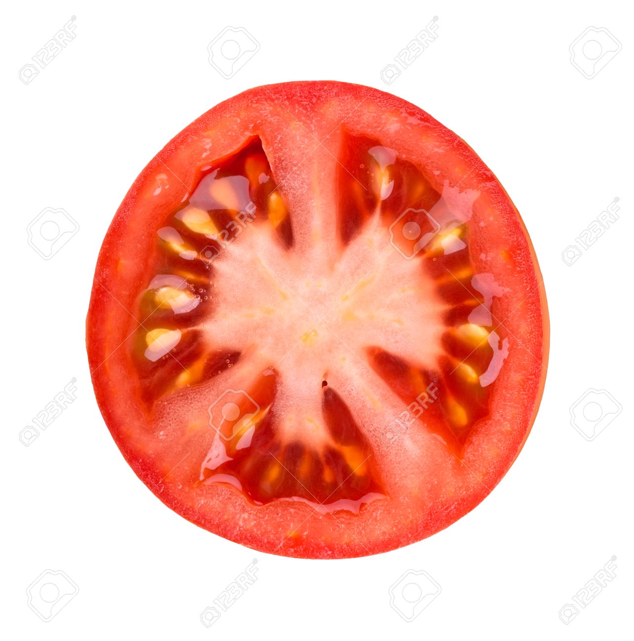 fresh slice tomato on