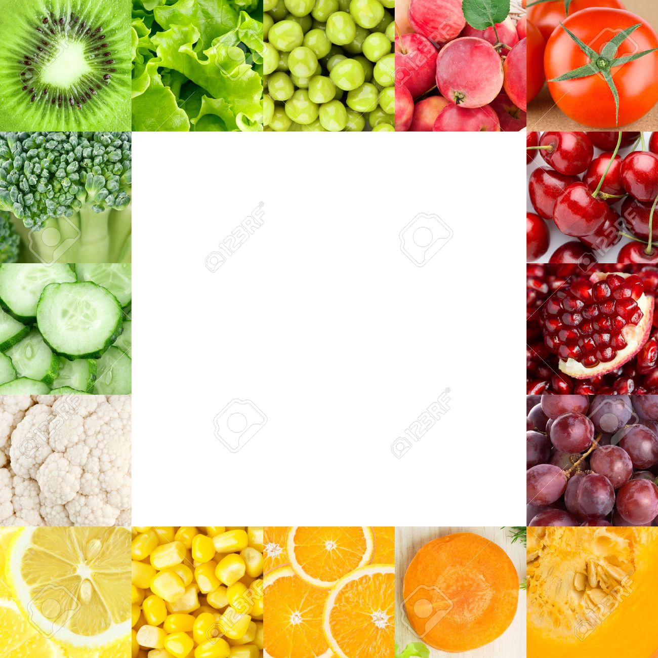 Fresh Fruits And Vegetables. Healthy Food Backgrounds Stock Photo, Picture  And Royalty Free Image. Image 30954750.