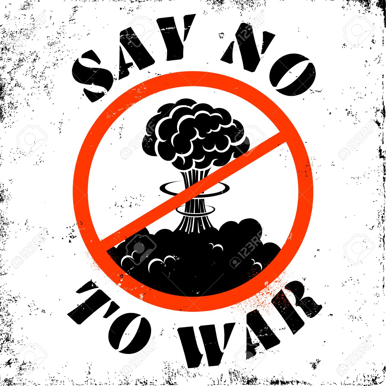 ポスターは 戦争を止め 戦争をのイラスト素材 ベクタ Image