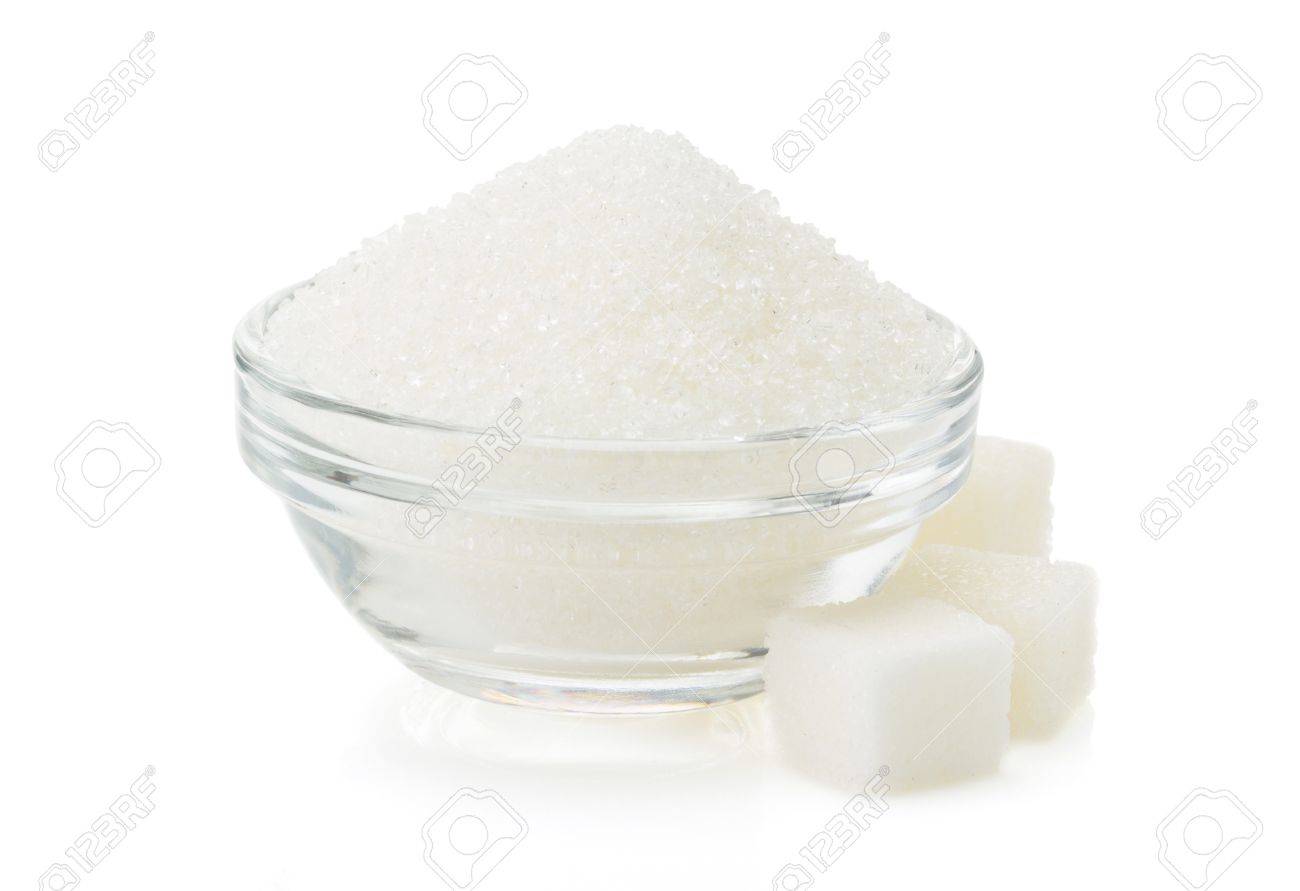 sugar in bowl isolated on white background - 22296033 sugar in bowl isolated on white background - 22296033