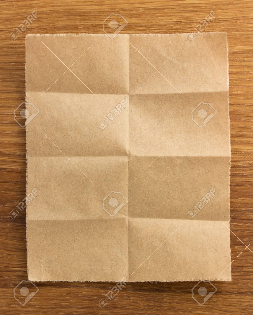 folded note paper on