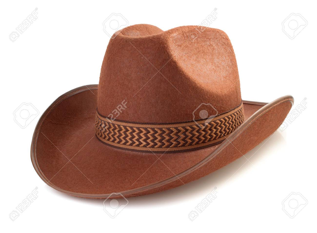 Cowboy Hat Isolated On White Background Stock Photo, Picture And Royalty  Free Image. Image 35951003.