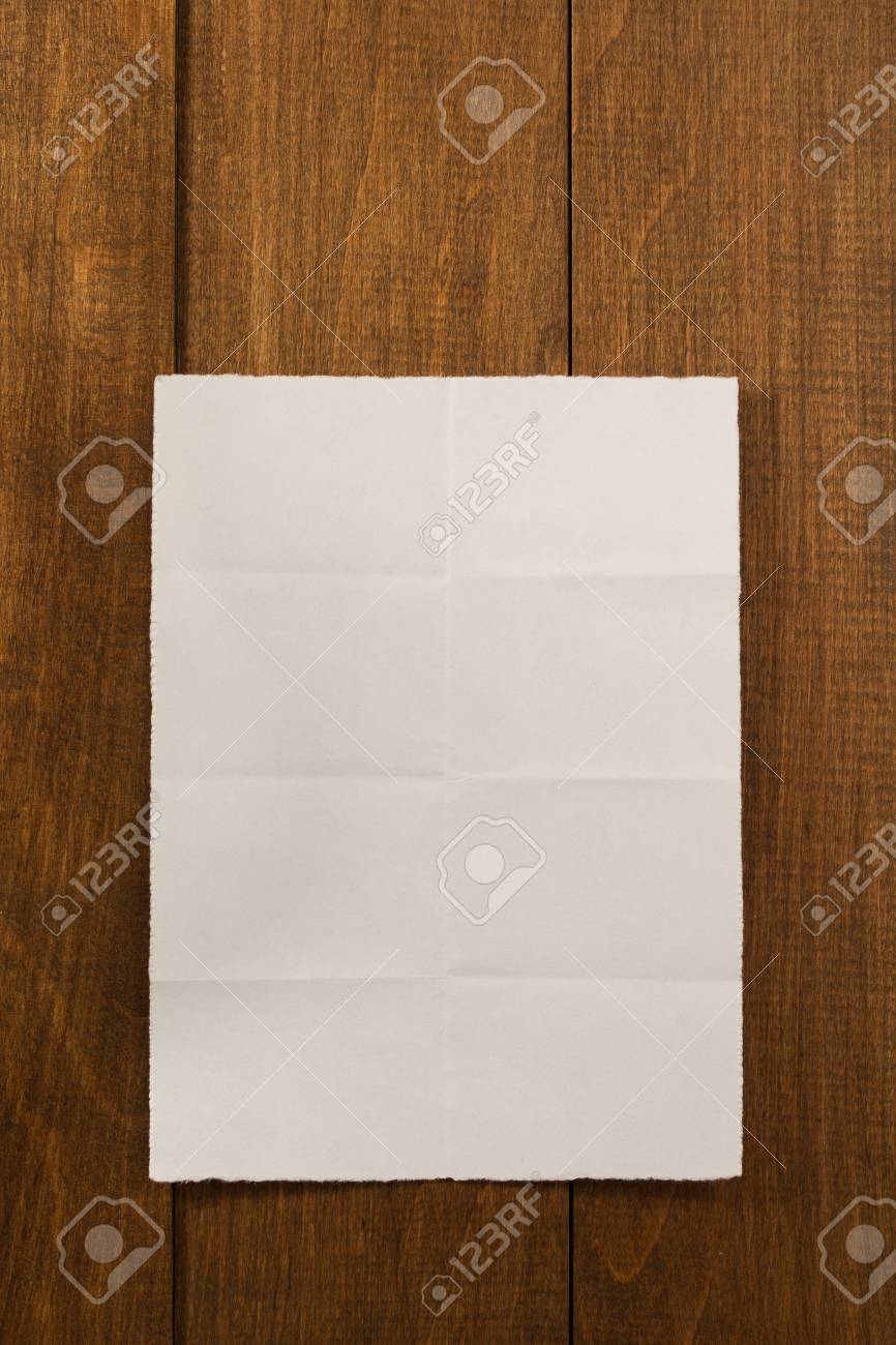 folded note paper on