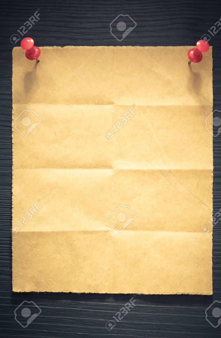 folded note paper on