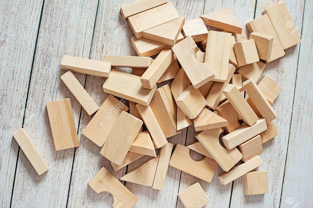 wooden construction blocks