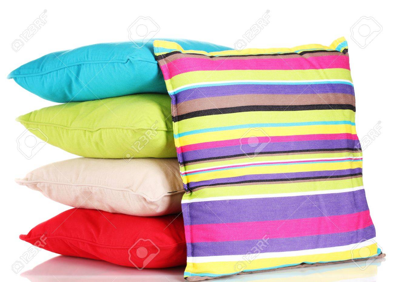 bright colored pillows