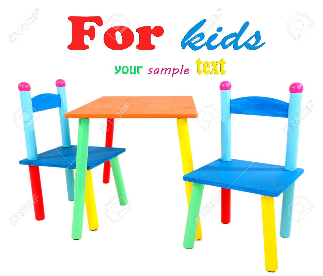 colorful kids chairs
