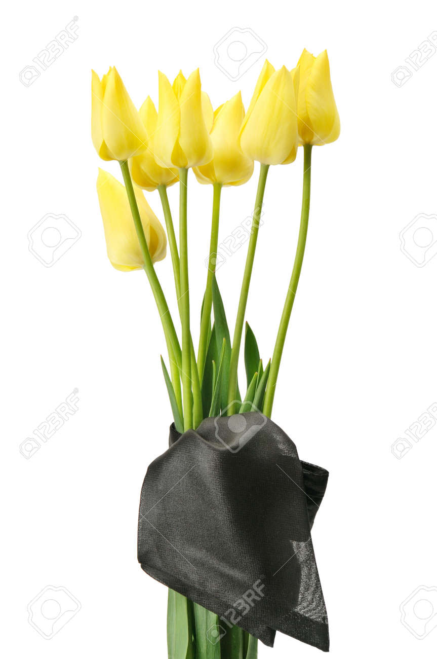 bouquet of yellow flowers for a funeral isolated on a white background - 17816614 bouquet of yellow flowers for a funeral isolated on a white background - 17816614