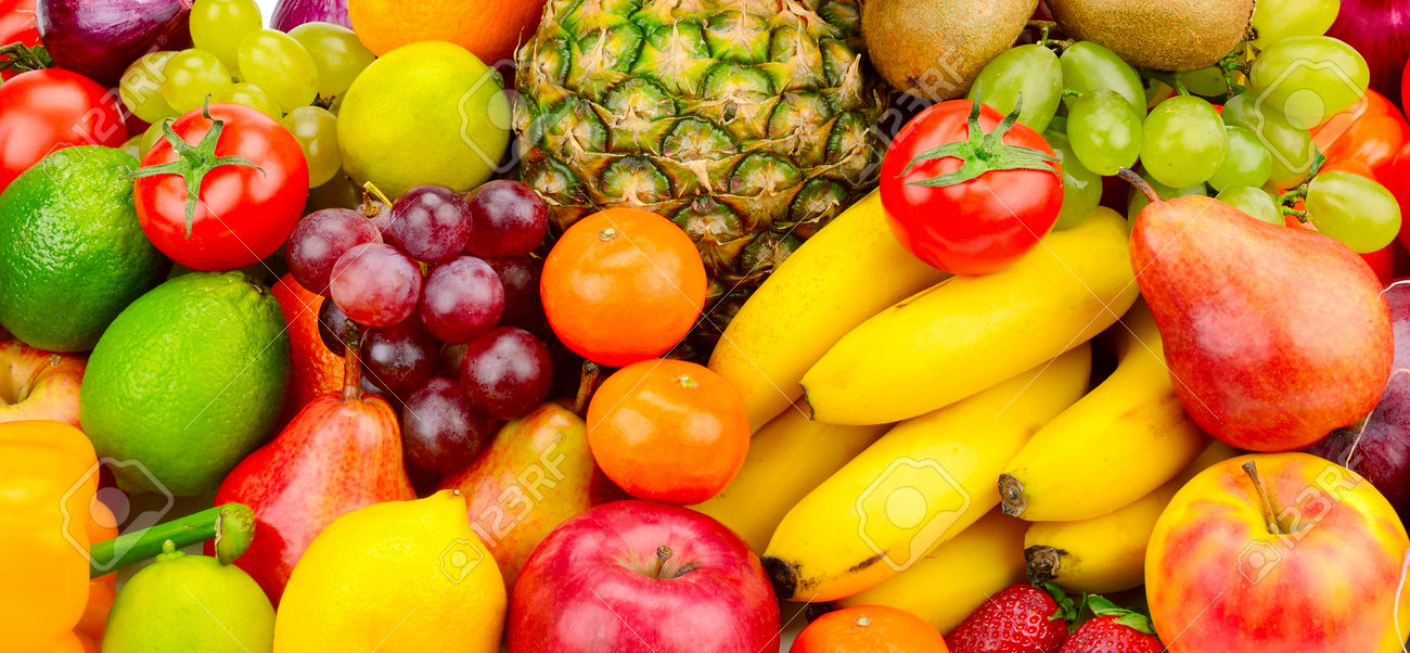 collection juicy fruits and vegetables stock photo picture and
