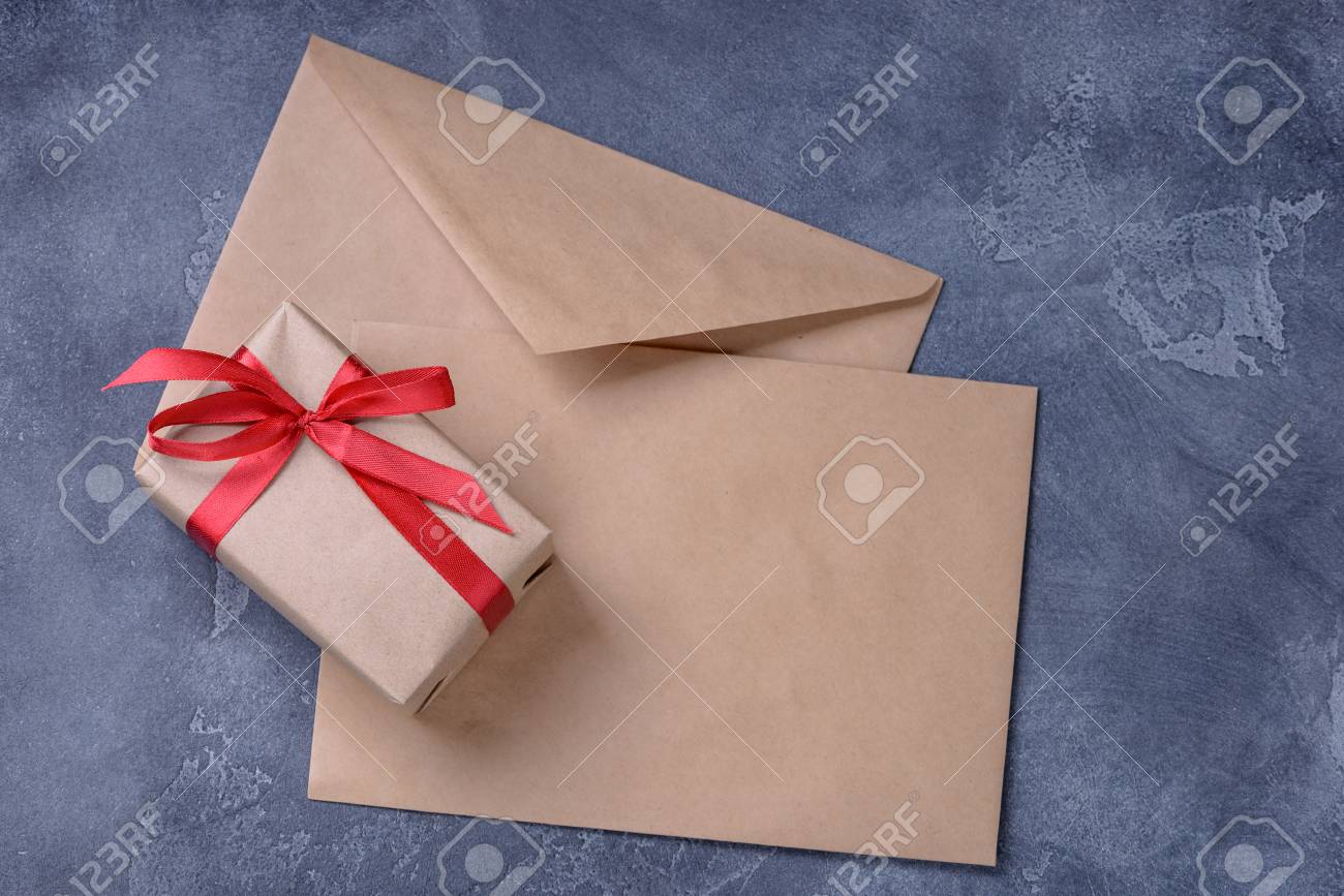 gift box and blank