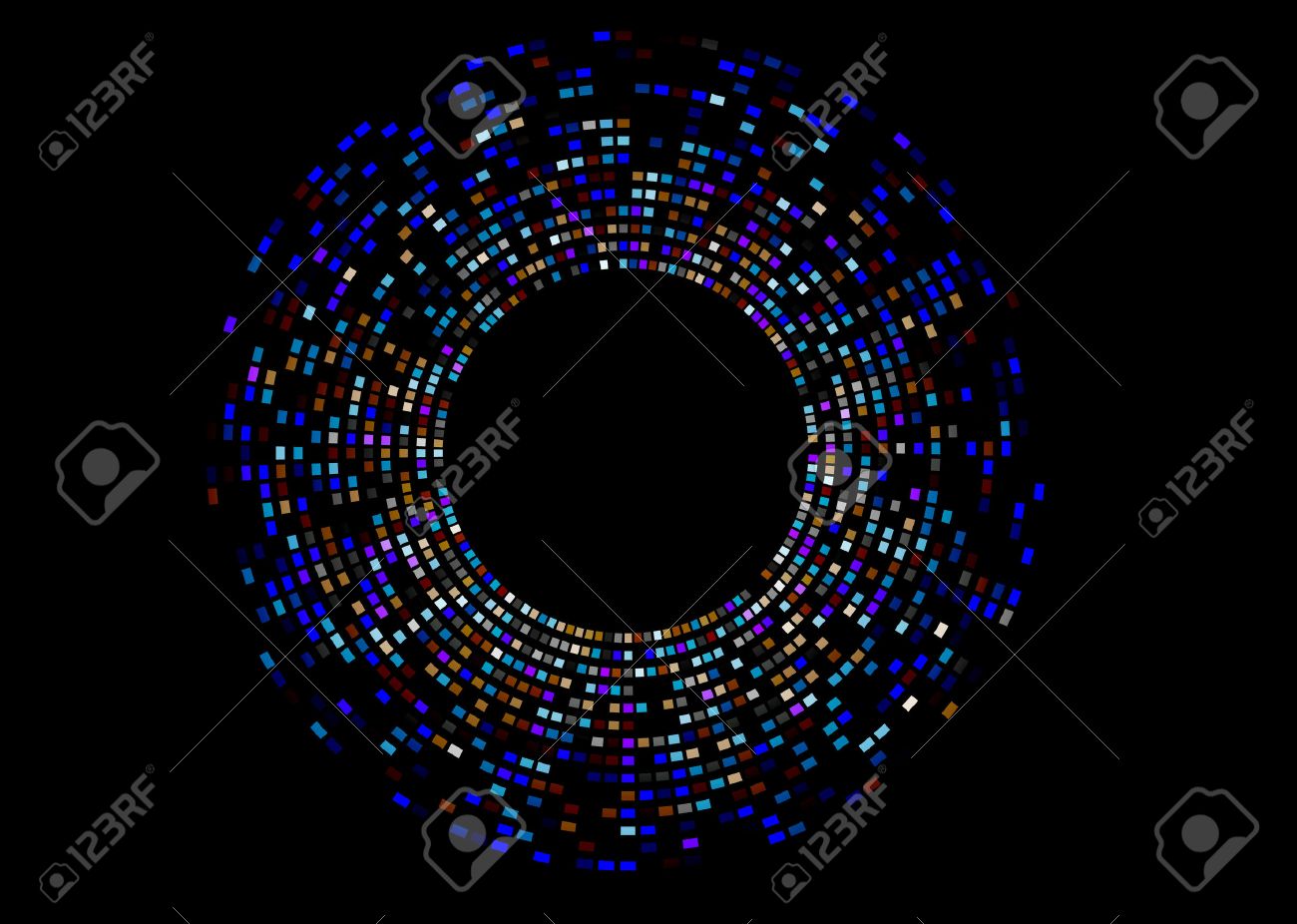 Dna フィンガー プリント法の抽象的な例 のイラスト素材 ベクタ Image