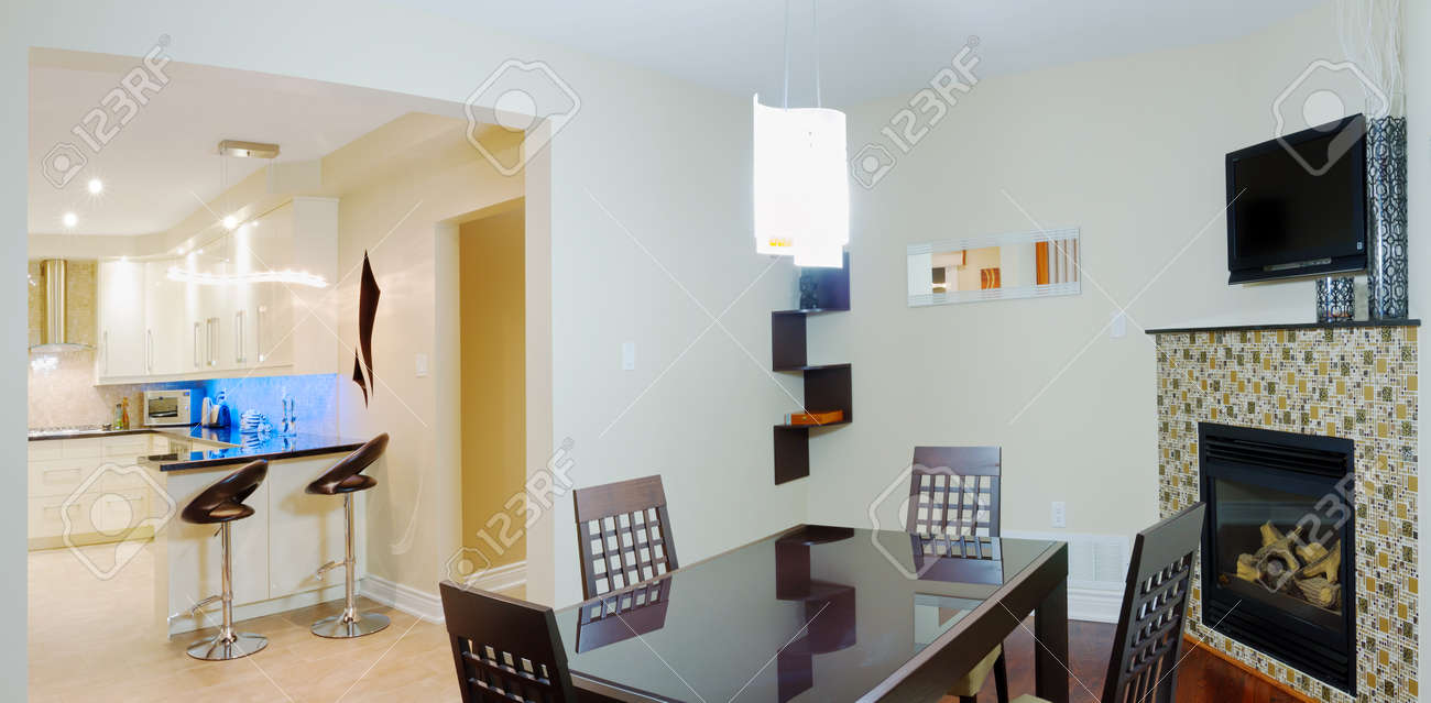 Cocina Y Comedor Con Chimenea De Diseño De Interiores Fotos ... Cocina Y Comedor Con Chimenea De Diseño De Interiores Fotos ...