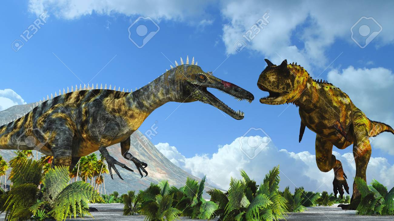 2つの恐竜の画像 の写真素材 画像素材 Image