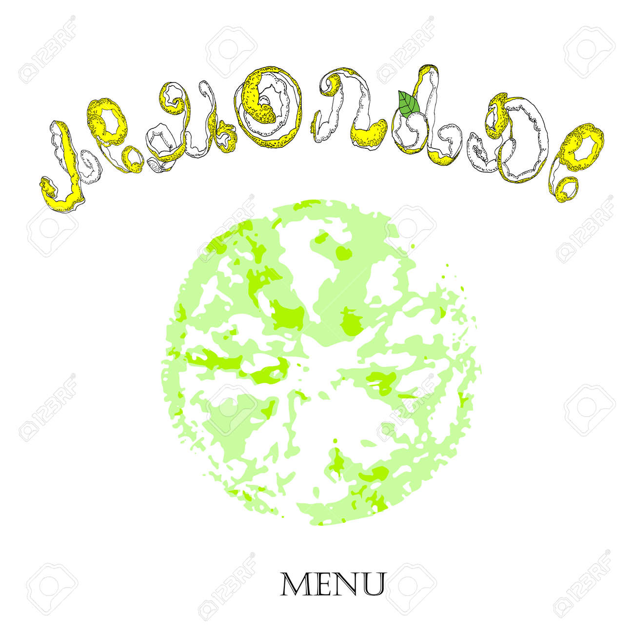 Illustration Vectorielle Gravure Stylisee De Zeste De Citron Sous