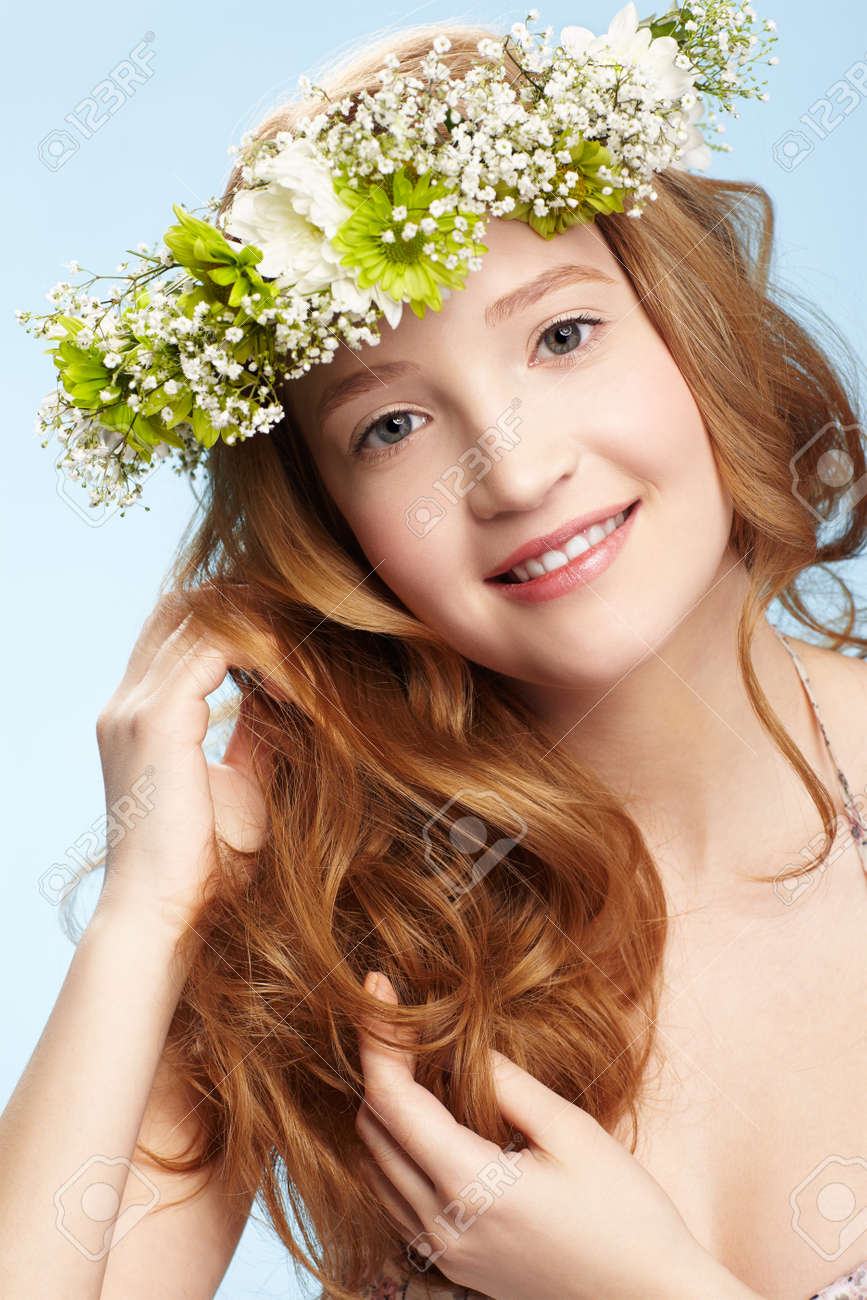 Redhead teen girl