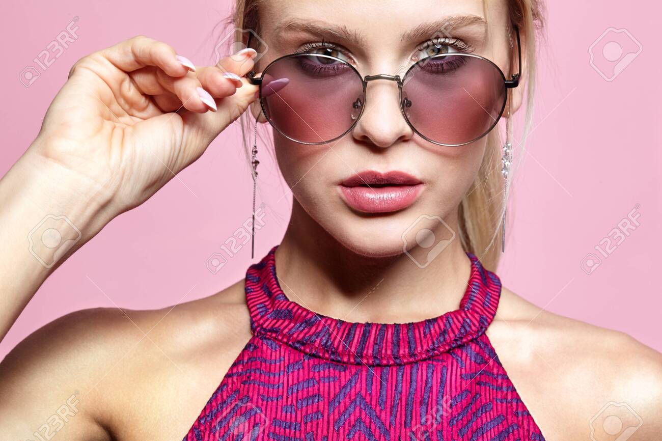 pink tinted glasses
