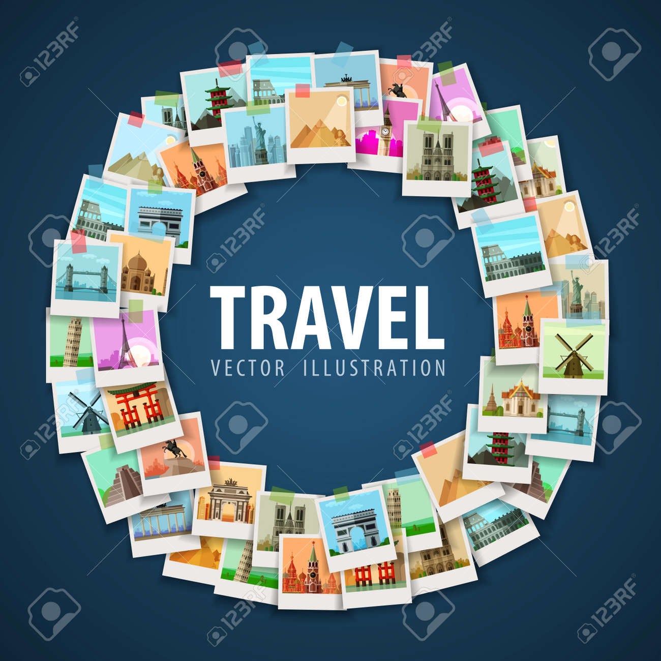 round trip on a light background. vector illustration - 45726124 round trip on a light background. vector illustration - 45726124
