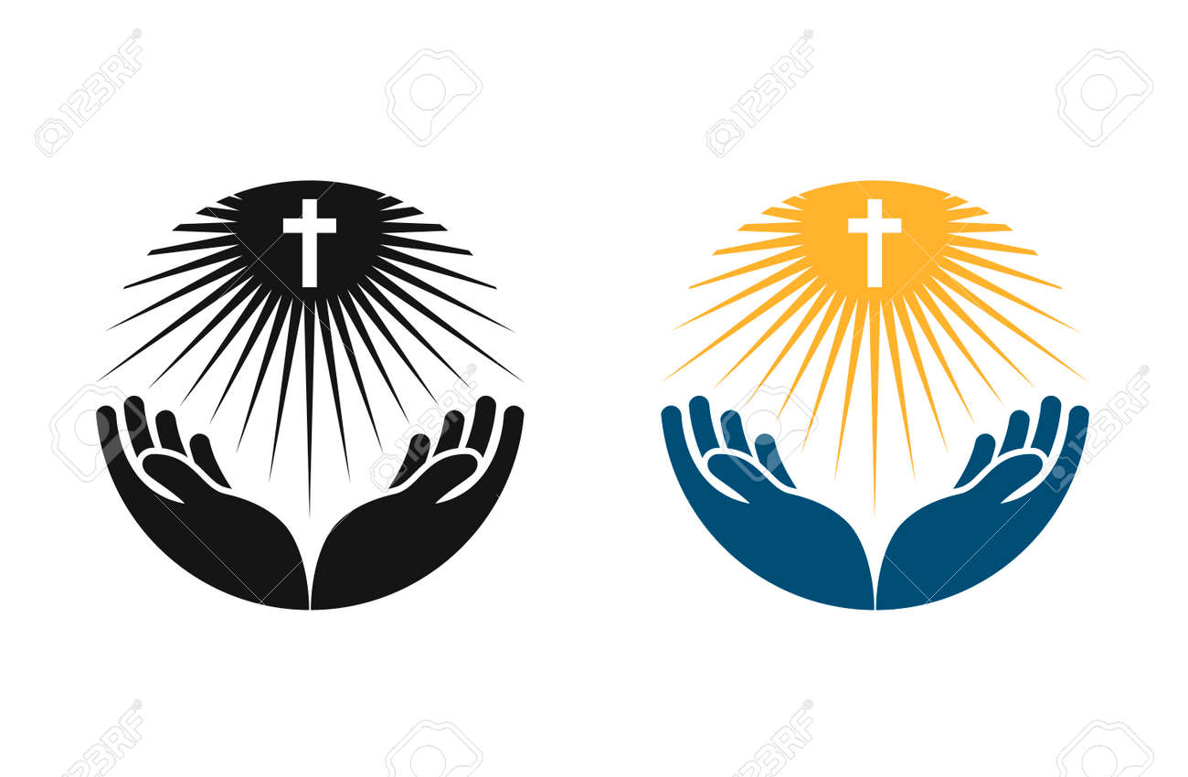Religion vector logo. Church, Pray or Bible icon isolated on white background - 67209436 Religion vector logo. Church, Pray or Bible icon isolated on white background - 67209436