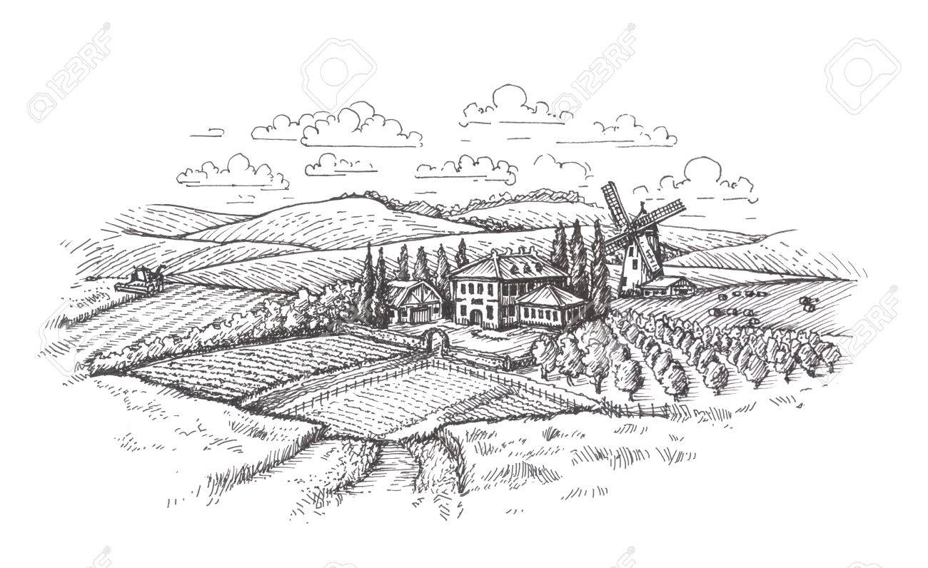 Vintage Landscape. Farm, Agriculture Or Wheat Field Sketch Stock ... for Farm Field Sketch
113cpg Vintage Landscape. Farm, Agriculture Or Wheat Field Sketch Stock ... for Farm Field Sketch
113cpg