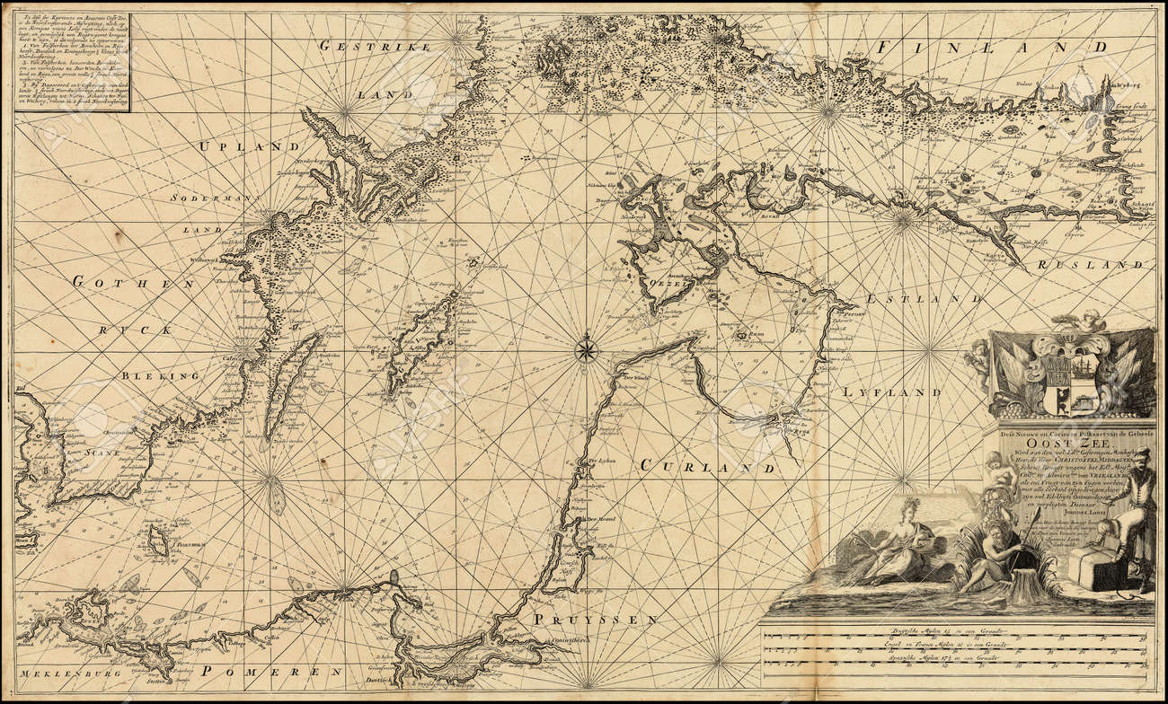 baltic sea old map stock photo picture and royalty free image