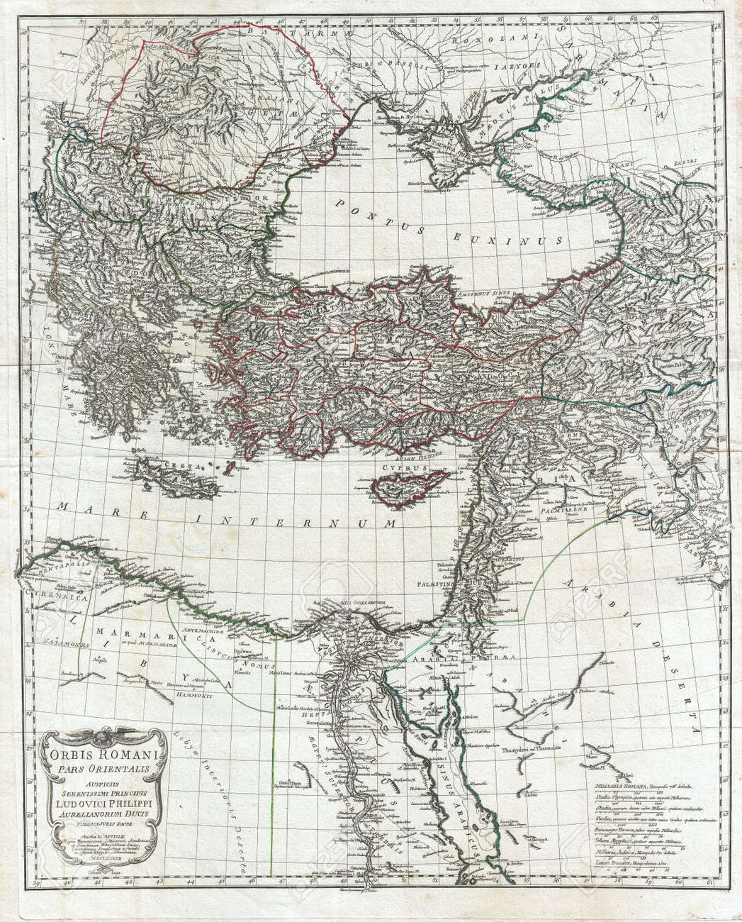 小アジアの古地図の写真素材・画像素材 Image 18369325